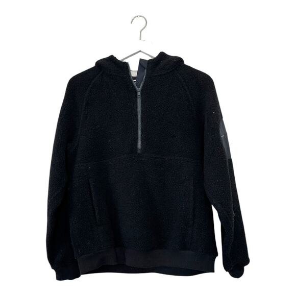 Outdoor Voices MegaFleece Half-Zip Hoodie Black Size Medium